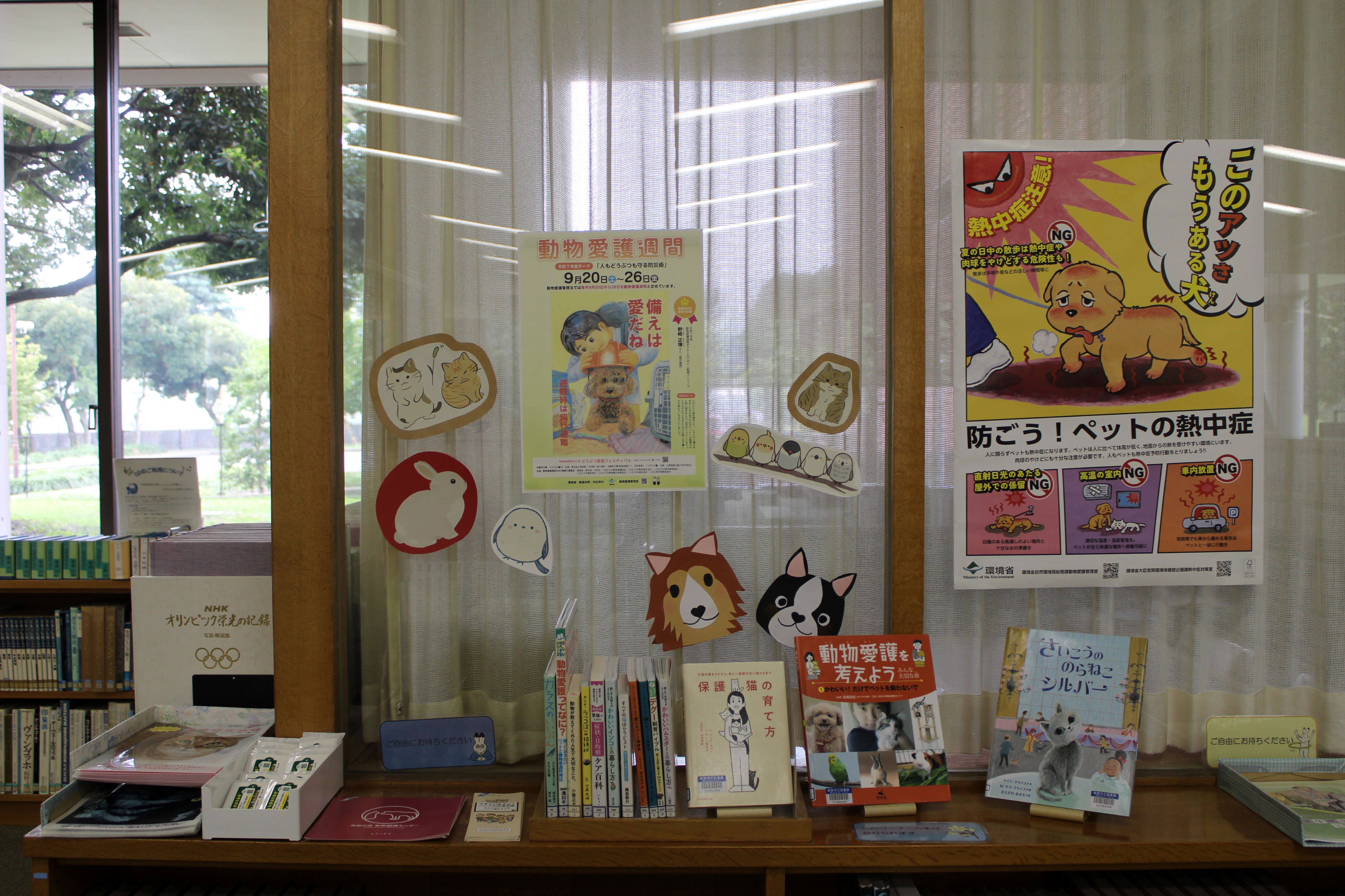 動物愛護週間展示風景